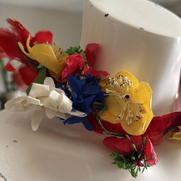 Vintage original Traditional Flower Ukrainian Headband, Folk Head Attire, Vinok - Picture 7 of 10